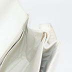 White Leather Chanel Shoulder Bag