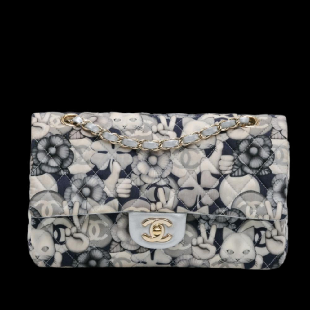 White Leather Chanel Flap Bag