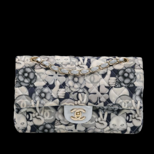 White Leather Chanel Flap Bag