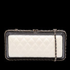 White Leather Chanel Crossbody Bag