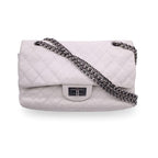 White Leather Chanel Shoulder Bag