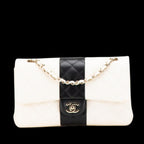 White Leather Chanel Flap Bag