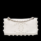 White Leather Chanel Flap Bag