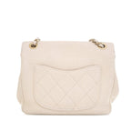 White Leather Chanel Crossbody Bag