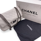 White Leather Chanel Shoulder Bag