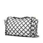 White Leather Chanel Flap Bag