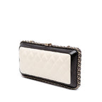 White Leather Chanel Crossbody Bag