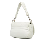 White Leather Chanel Flap Bag