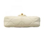 White Leather Chanel Shoulder Bag