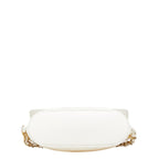 White Leather Chanel Shoulder Bag