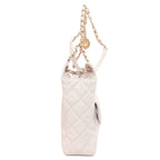 White Leather Chanel Shoulder Bag