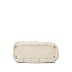 White Leather Chanel Shoulder Bag
