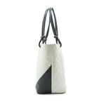 White Leather Chanel Tote