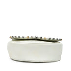 White Leather Chanel Flap Bag