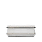 White Leather Chanel Clutch