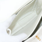 White Leather Chanel Shoulder Bag