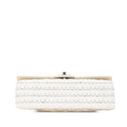 White Leather Chanel Shoulder Bag