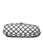 White Leather Chanel Flap Bag