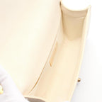 White Leather Chanel Crossbody Bag