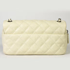 White Leather Chanel Shoulder Bag