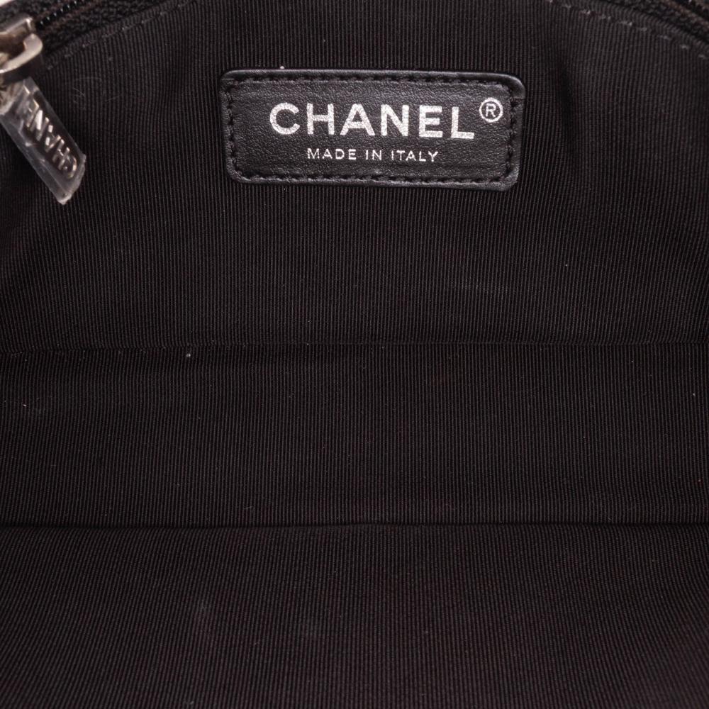 White Leather Chanel Flap Bag