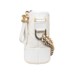 White Leather Chanel Crossbody Bag