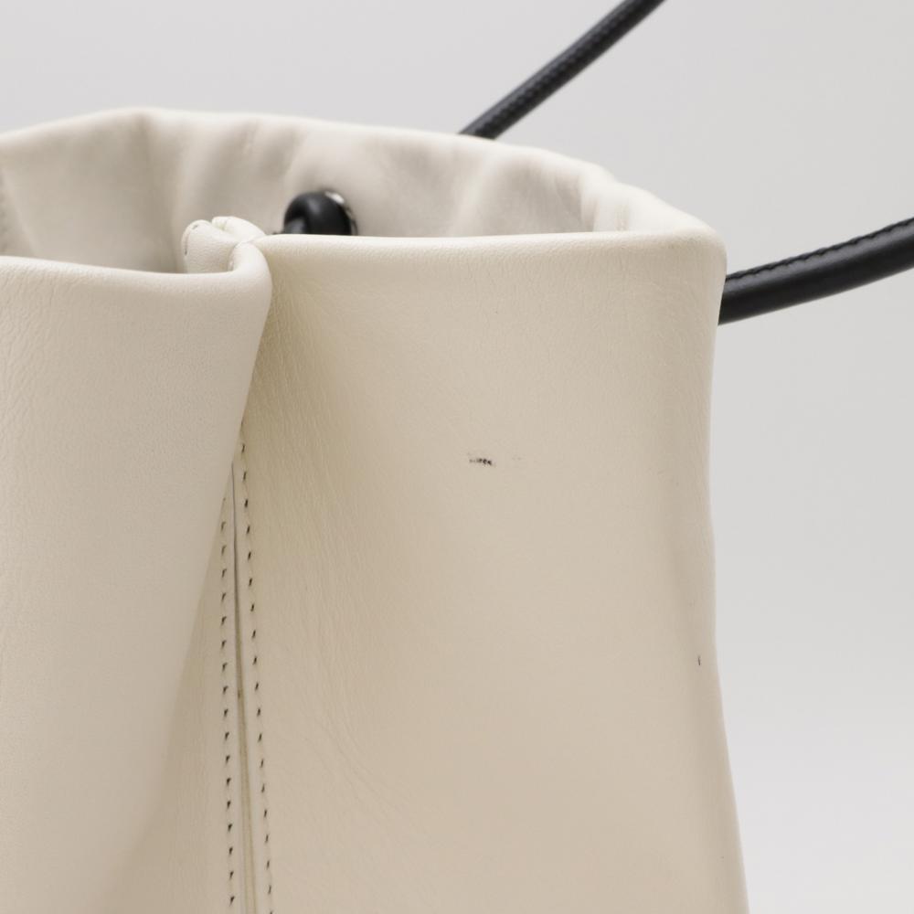 White Leather Chanel Tote