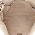 White Leather Chanel Flap Bag