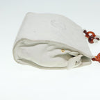 White Leather Chanel Shoulder Bag