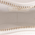 White Leather Chanel Crossbody Bag