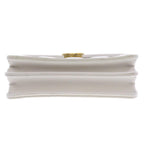 White Leather Chanel Wallet On Chain