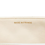 White Leather Chanel Flap Bag
