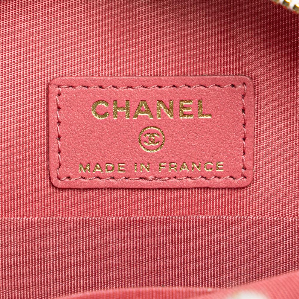 White Leather Chanel Shoulder Bag