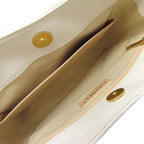 White Leather Chanel Shoulder Bag