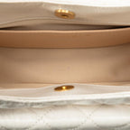 White Leather Chanel Shoulder Bag