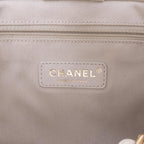 White Leather Chanel Tote