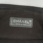 White Leather Chanel Flap Bag