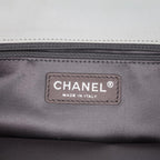 White Leather Chanel Flap Bag