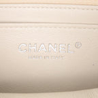 White Leather Chanel Flap Bag