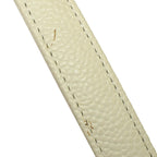 White Leather Chanel Shoulder Bag