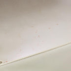 White Leather Chanel Flap Bag