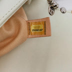 White Leather Chanel Flap Bag
