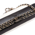 White Leather Chanel Crossbody Bag