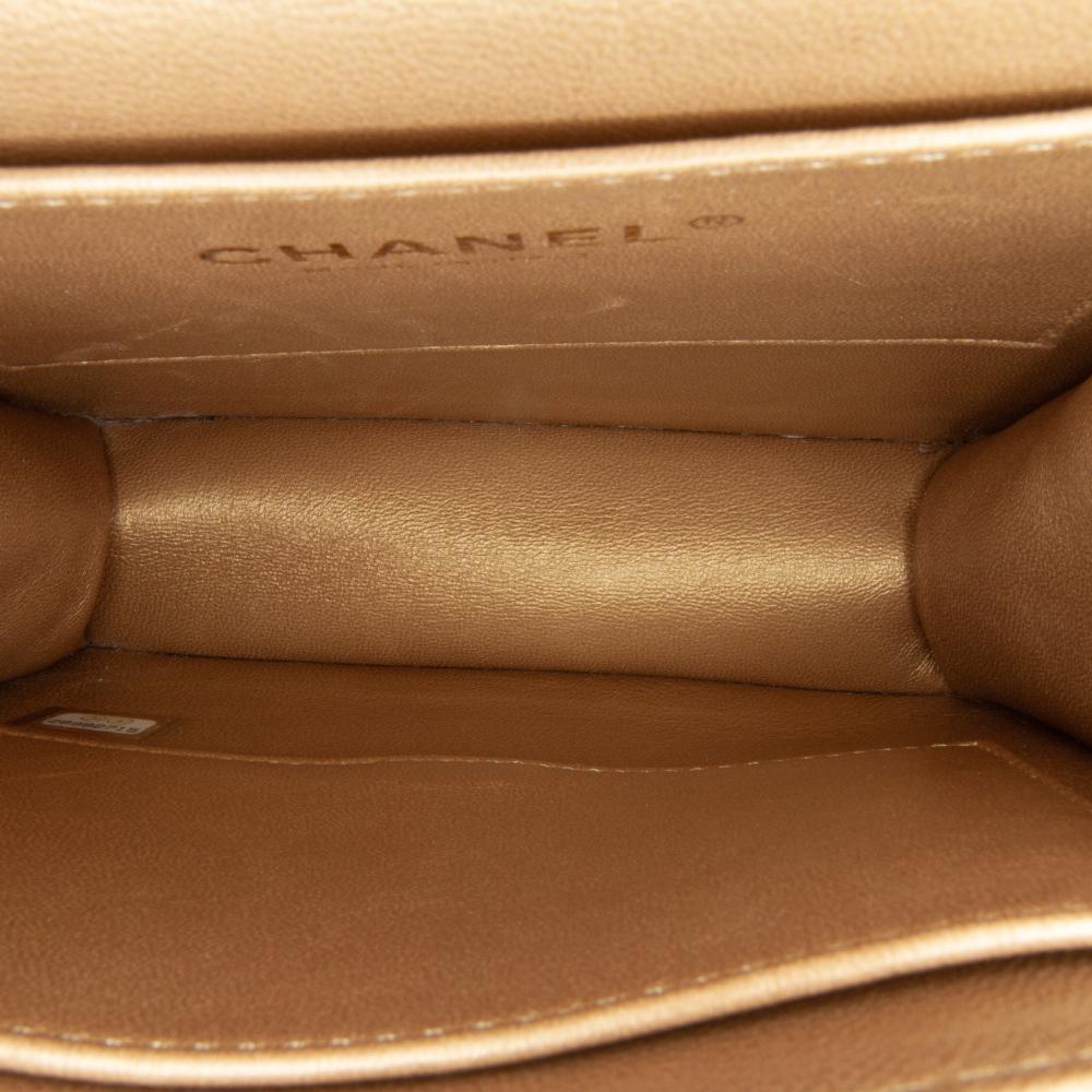 White Leather Chanel Flap Bag