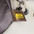 White Leather Chanel Flap Bag