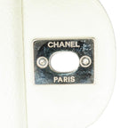 White Leather Chanel Flap Bag