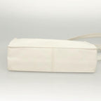 White Leather Chanel Tote