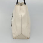 White Leather Chanel Tote
