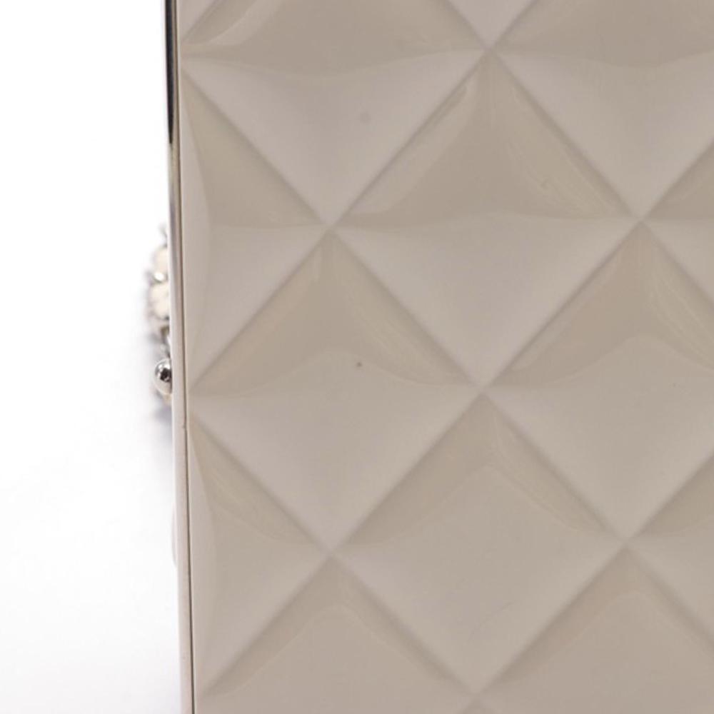 White Leather Chanel Crossbody Bag