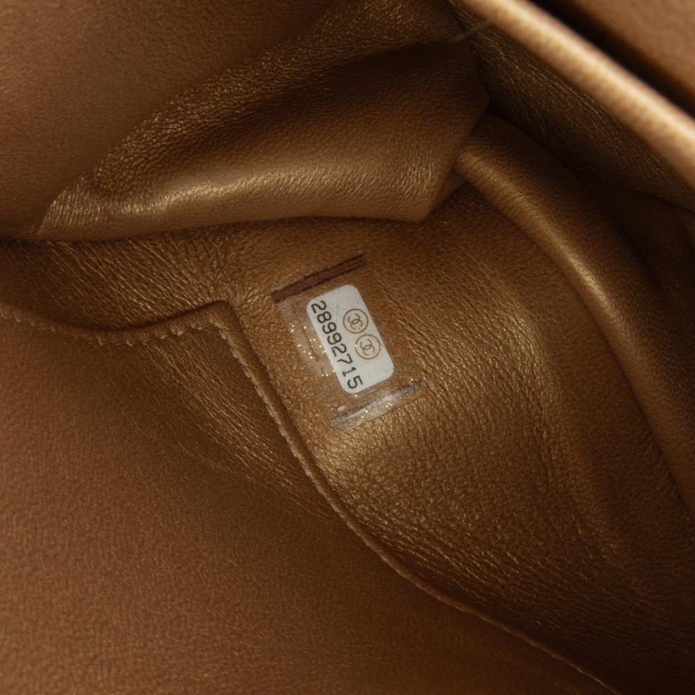 White Leather Chanel Flap Bag